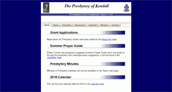 Desktop Screenshot of presbyteryofkendall.org
