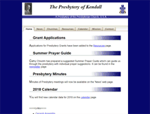 Tablet Screenshot of presbyteryofkendall.org